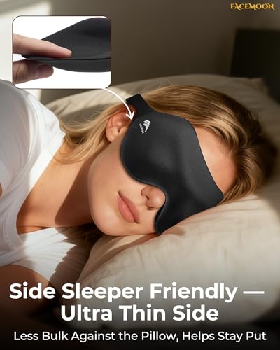 FACEMOON masque yeux bord ultra-fin pour dormir sur le cote sans pression