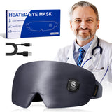 FACEMOON Masque yeux chaud soie, apaise les yeux secs grâce à une chaleur douce.