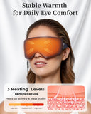 FACEMOON Masque yeux chauffant, confort soyeux et respiration naturelle.