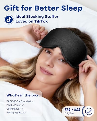 FACEMOON masque yeux étui de transport – rangement pratique et propre.