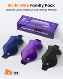 FACEMOON masque yeux lot-triple pour toute la famille et les voyages