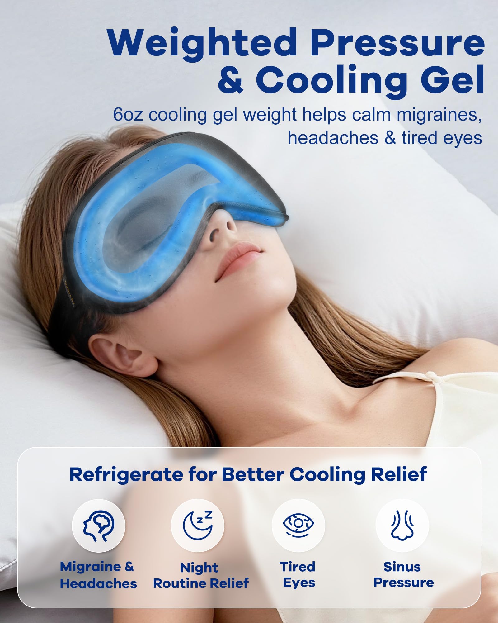 FACEMOON masque yeux 3D – obscurité totale sans pression sur les cils.
