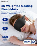 FACEMOON masque yeux poids 6oz – confort profond et détente rapide.