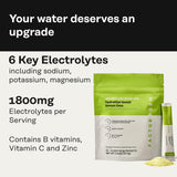 Versement dans l'eau avec Hydration Boost pour une boisson rapide après l'effort.