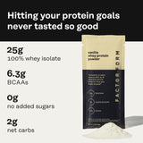 Factor Form whey vanille flacon mixeur, mélange rapide après l'entraînement.