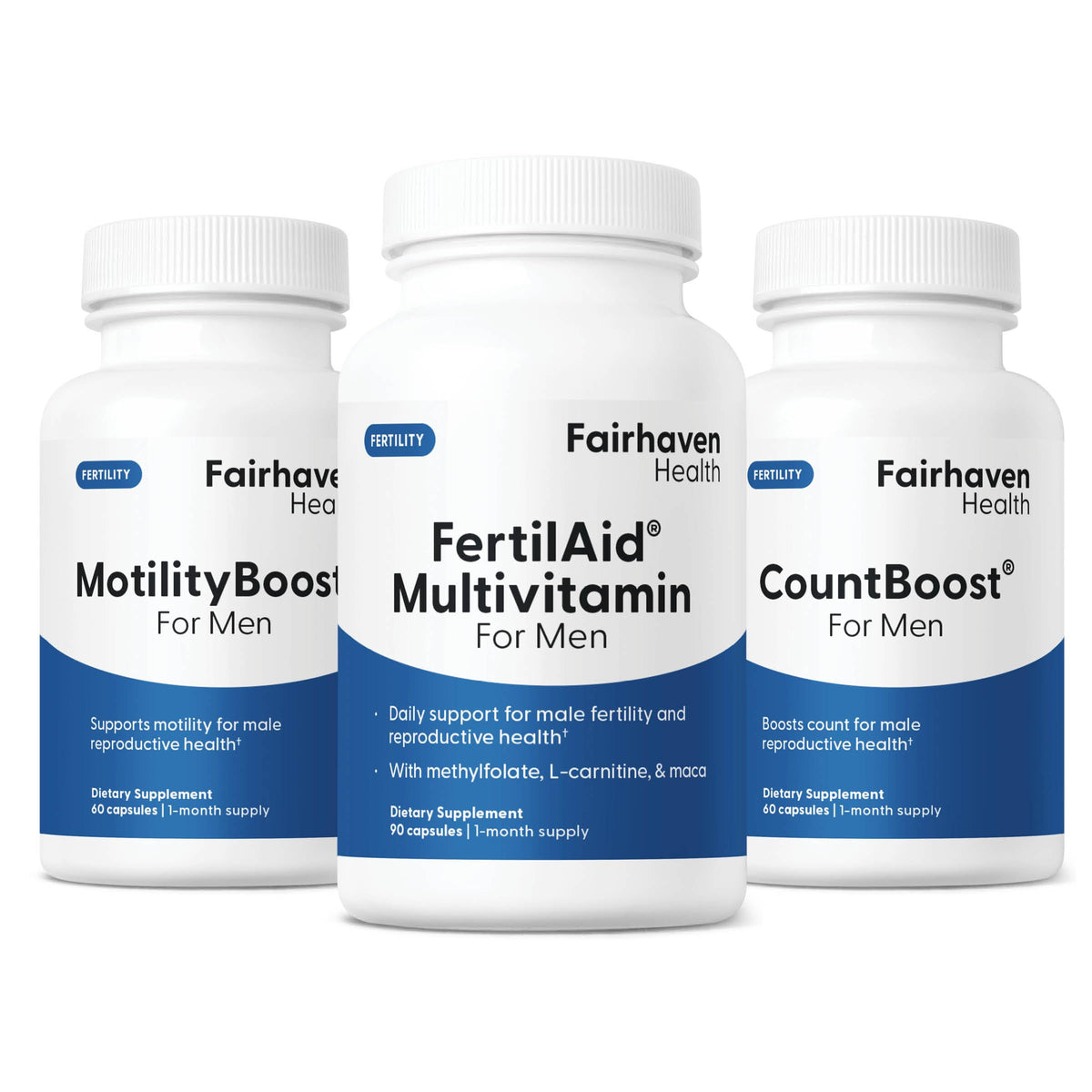 FertilAid pour hommes de Fairhaven Health – bouteille pour soutenir la fertilité masculine