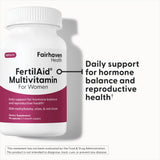 FertilAid pour Femmes : capsules faciles à avaler pour la prise quotidienne.