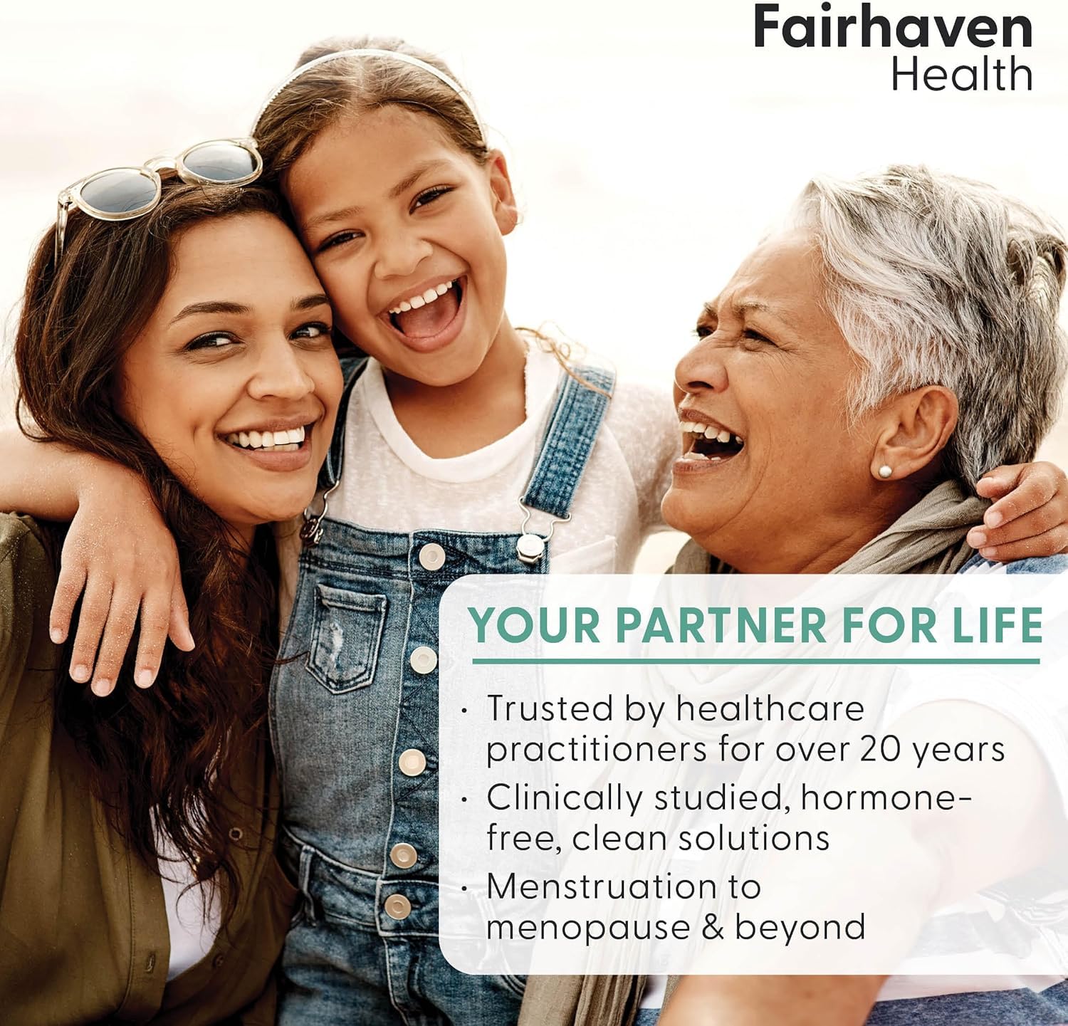 FertilAid pour Femmes Fairhaven Health — flacon translucide montrant les comprimés