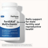 FertilAid pour hommes: gélules avec zinc et CoQ10, nutriments clés.