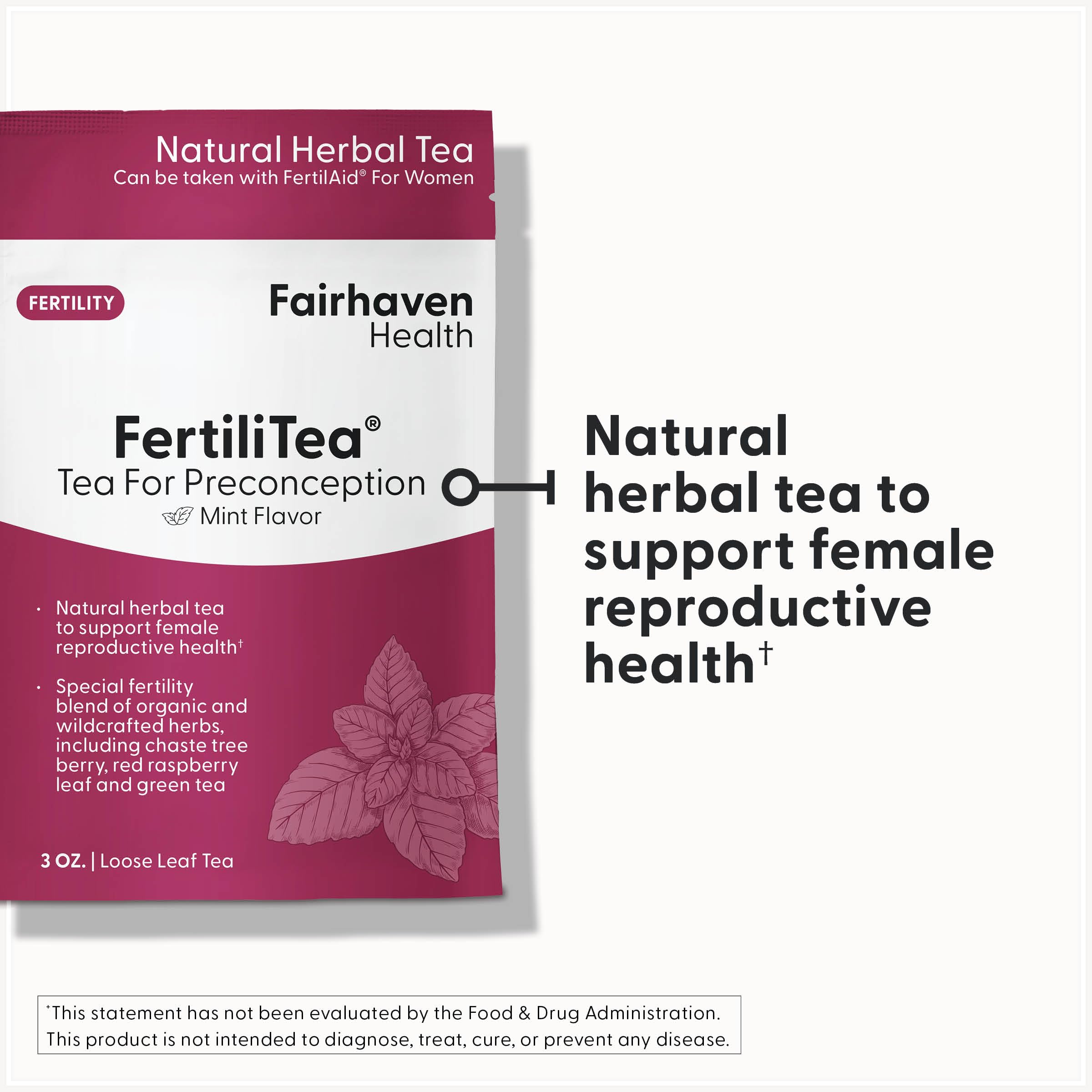 Sachet sous vide FertiliTea préservant fraîcheur et commodité.