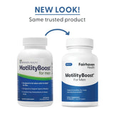 MotilityBoost fabriqué aux États‑Unis avec ingrédients domestiques et importés.