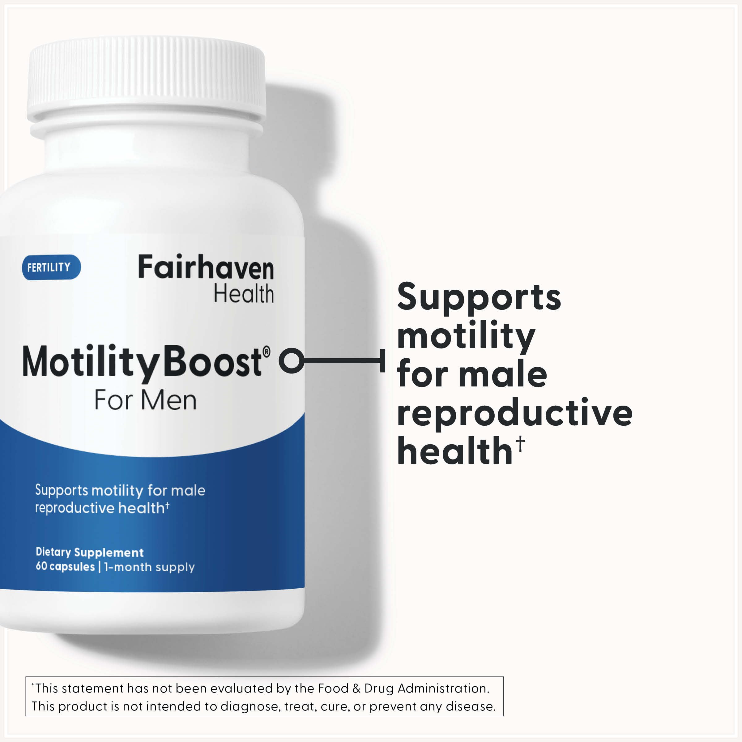 MotilityBoost: L-Carnitine et vitamines B pour soutenir l'énergie et le métabolisme.