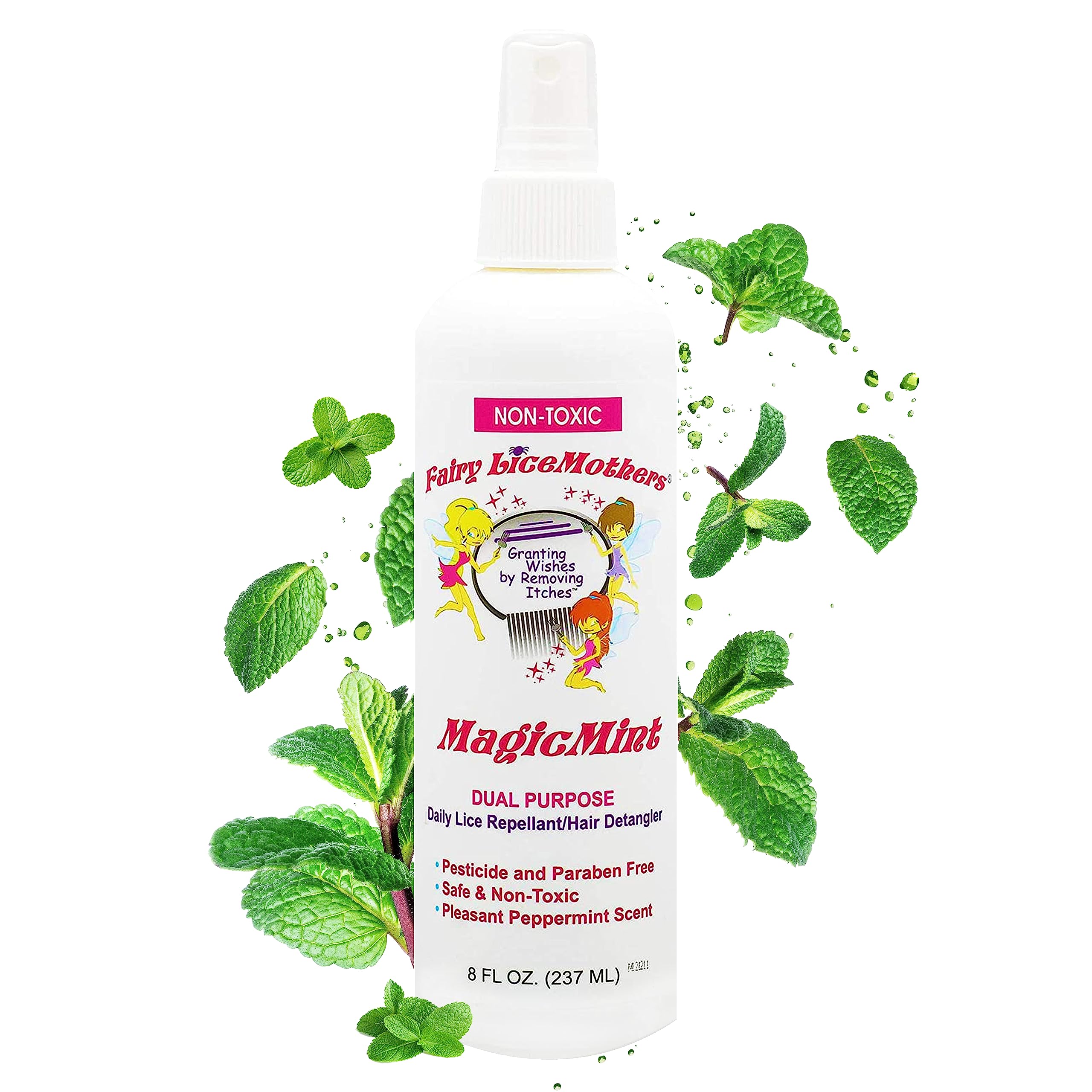 Fairy LiceMothers MagicMint Repel: bouteille anti-poux facile à utiliser.