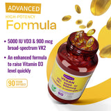 Absorption optimisée avec l'huile MCT de coco pour FAMILI+ D3 K2.