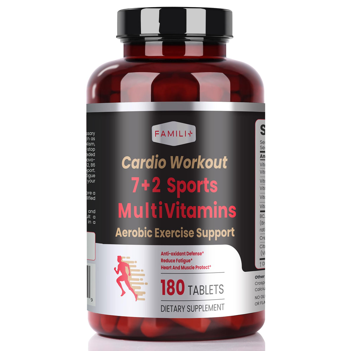 Famili Plus Multivitamine Creatine BCAA – bouteille prête pour l'entraînement.