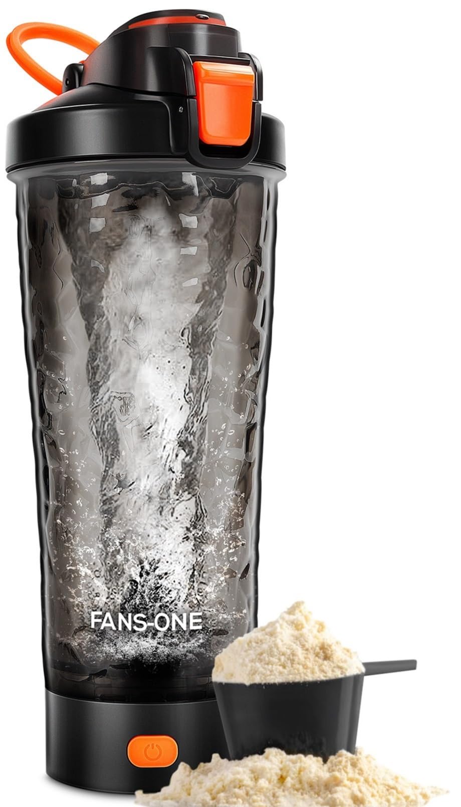 Shaker électrique FANS-ONE vue avant, capacité 24oz pour shakes rapides et pratiques