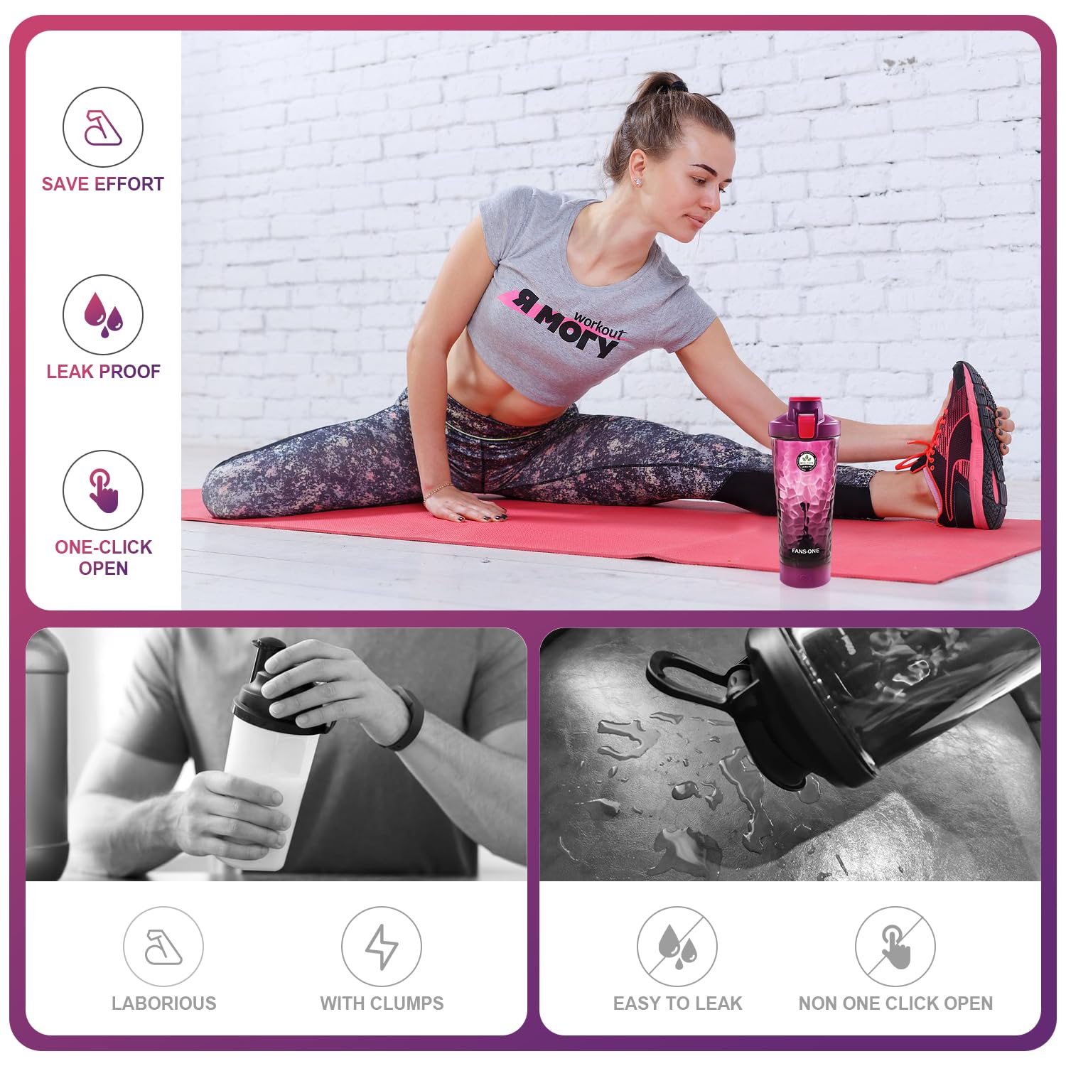 Usage nomade Fans-One leger et portable pour voyage ou gym.