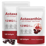 FANSHI Astaxanthine 12 mg, boîte, soutien antioxydant pour peau et énergie.