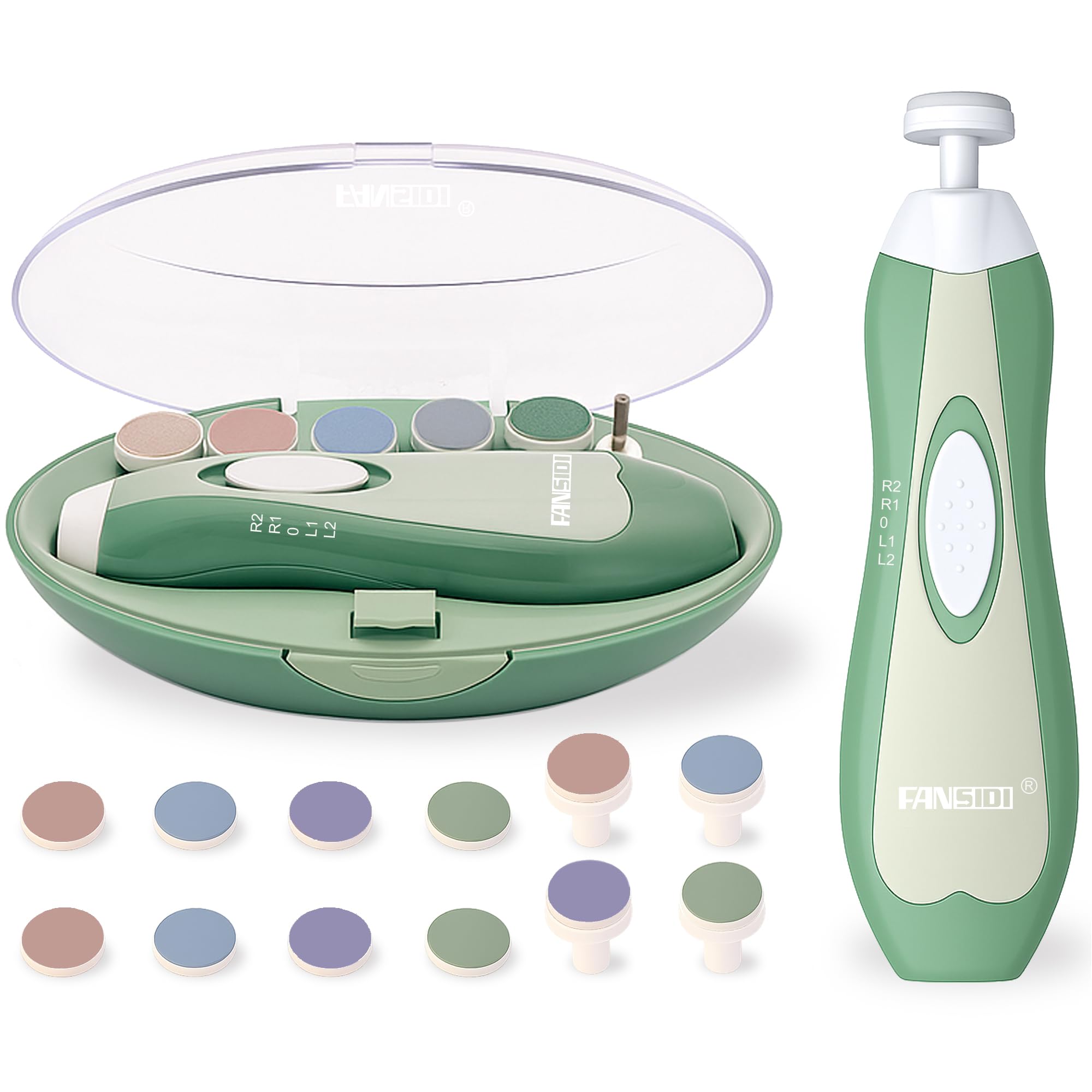Fansidi lime à ongles bébé électrique, précision douce pour petits ongles délicats.