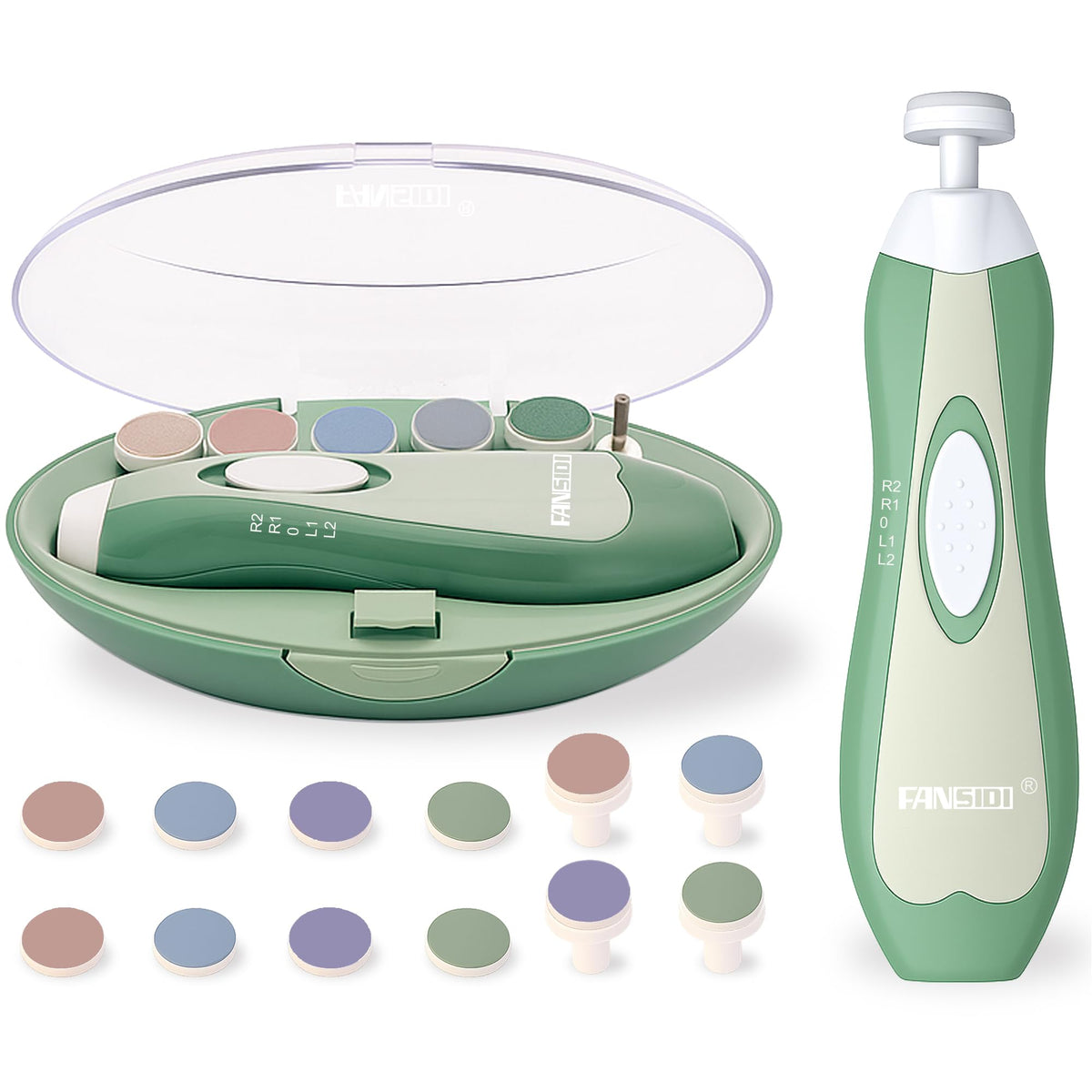 Fansidi lime à ongles bébé électrique, précision douce pour petits ongles délicats.