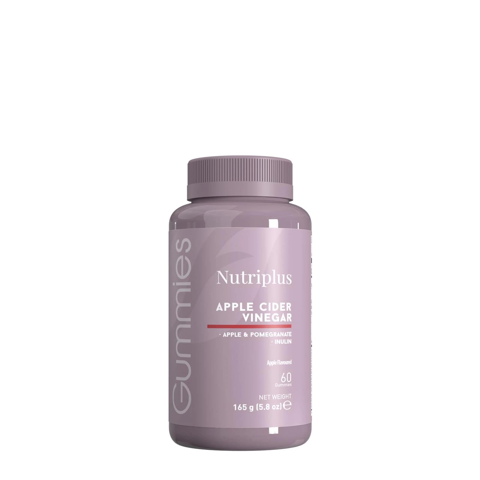 Gommes Nutriplus de FARMASi au goût pomme, pratique pour votre routine quotidienne.