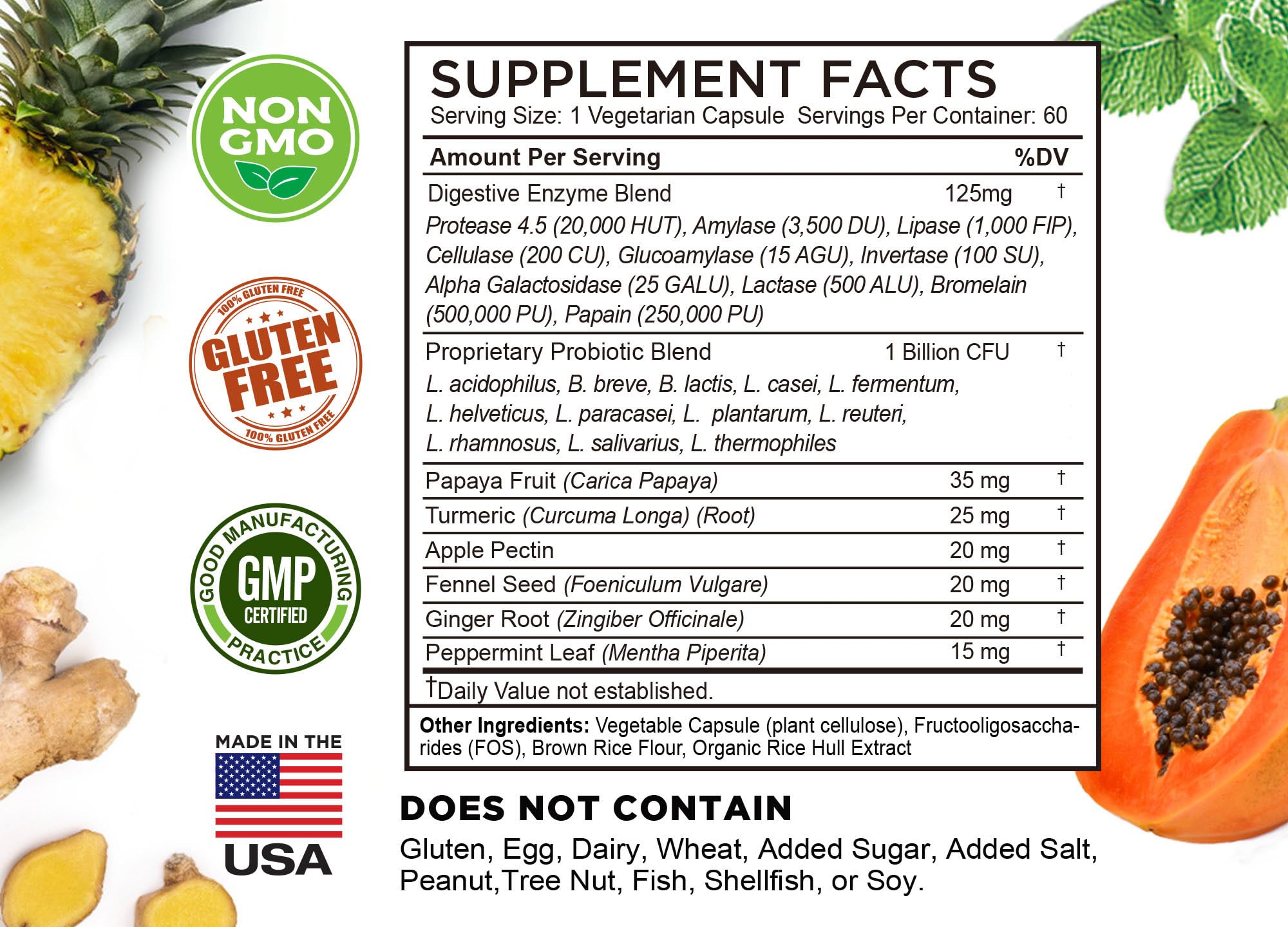 FarmHaven: herbes menthe-gingembre-fenouil apaisantes pour le système digestif