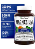 FarmHaven Magnésium Complexe - Vitamine D3: soutien quotidien des muscles et des os.