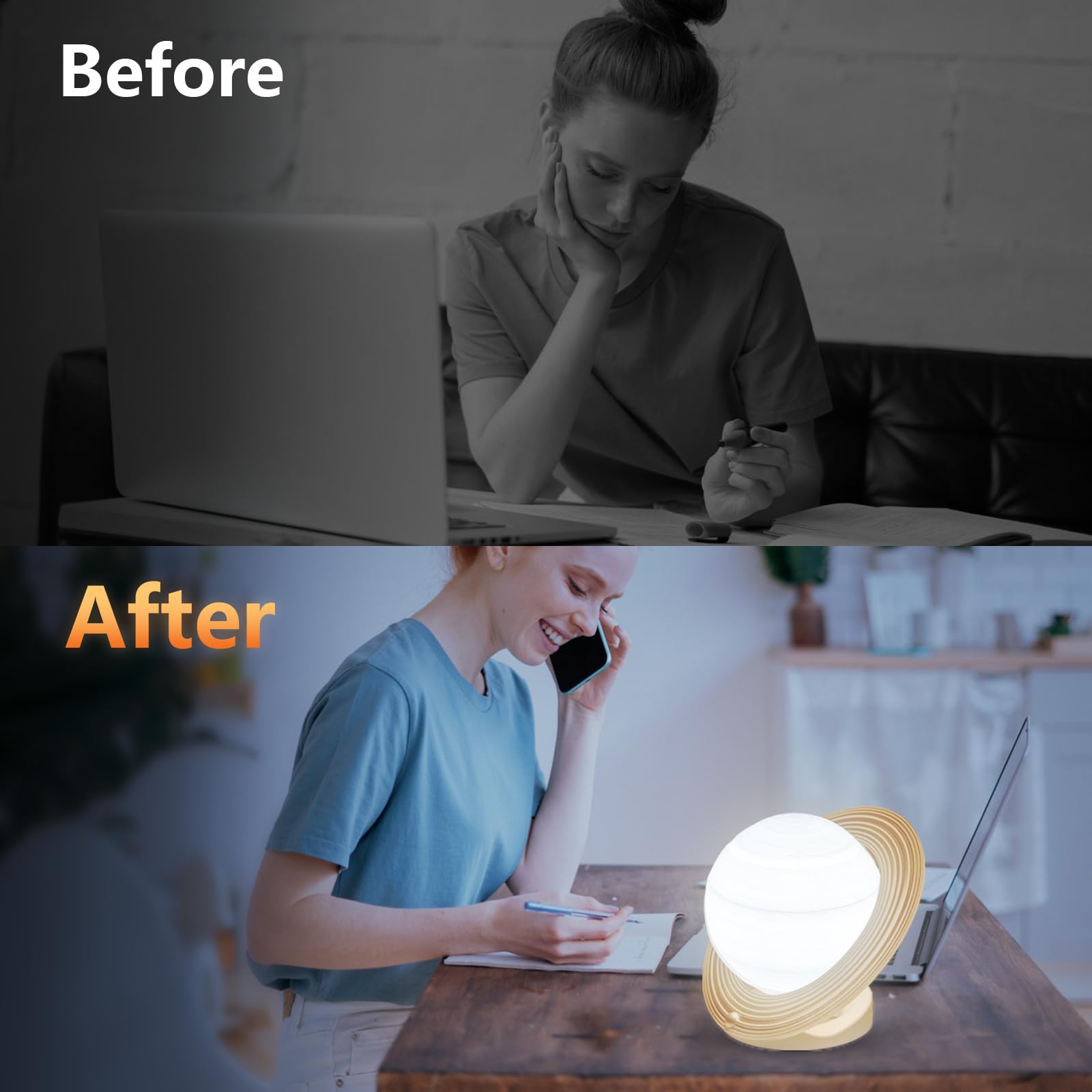 Lampe FARRIDE 10000 lux sans UV, idéale pour dynamiser vos journées.