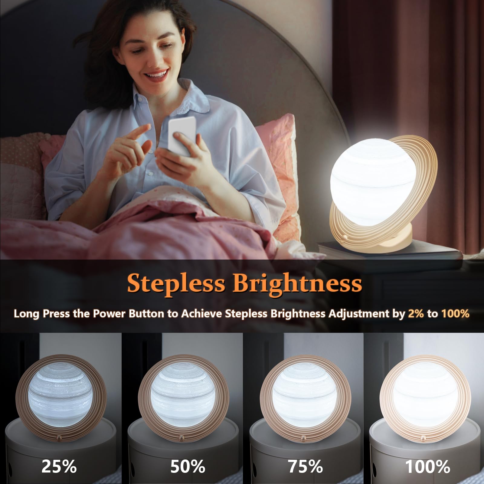 Lampe FARRIDE avec minuterie 4 options pour programmer des sessions.