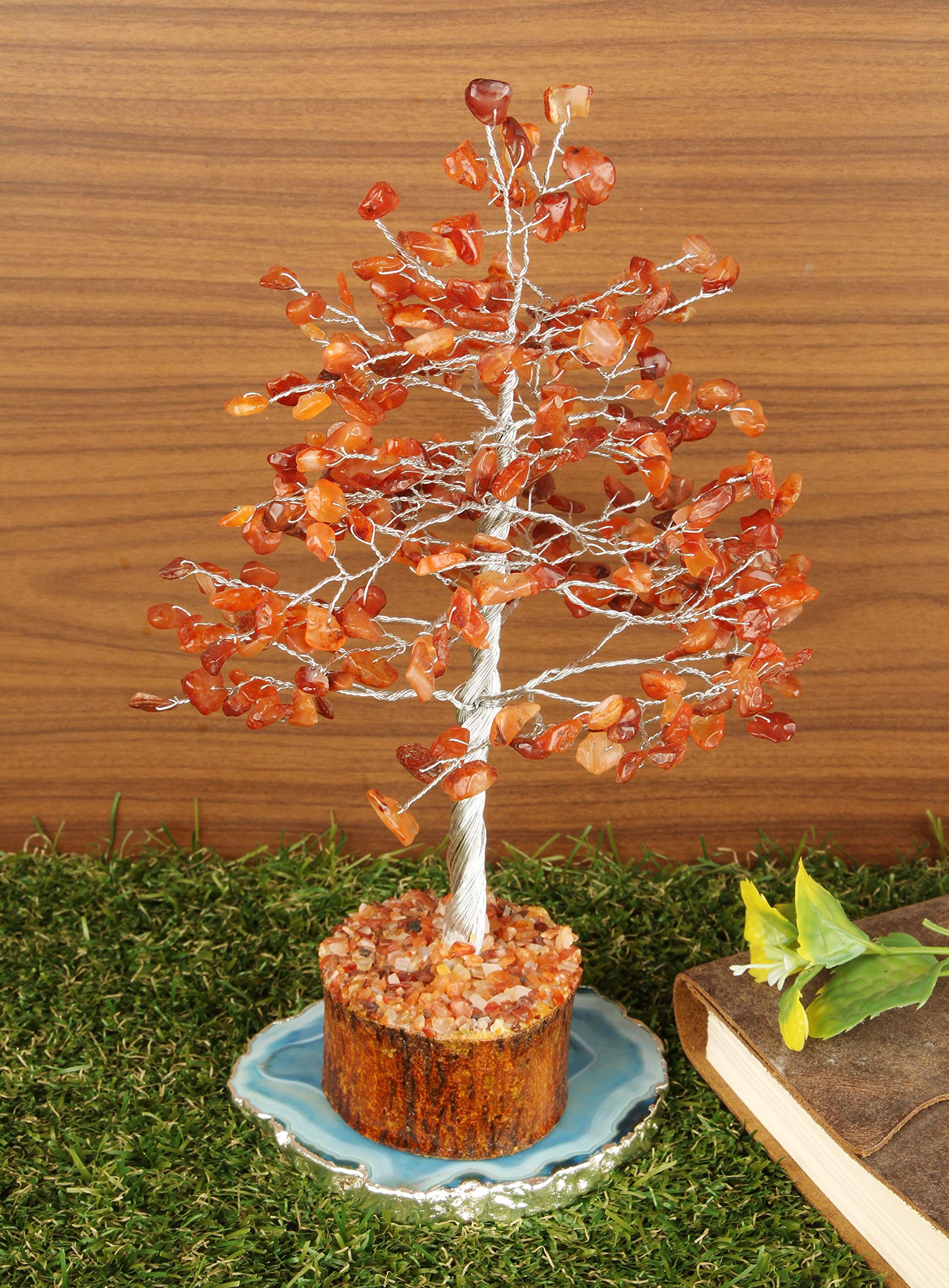 FASHIONZAADI Arbre bonsai carnelian, stimule créativité et concentration.