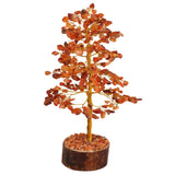 FASHIONZAADI Arbre-cristal carnelian, énergie positive et bonne chance.