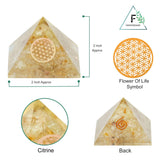 Pyramide Citrine avec spirale cuivre: méditation et prospérité.
