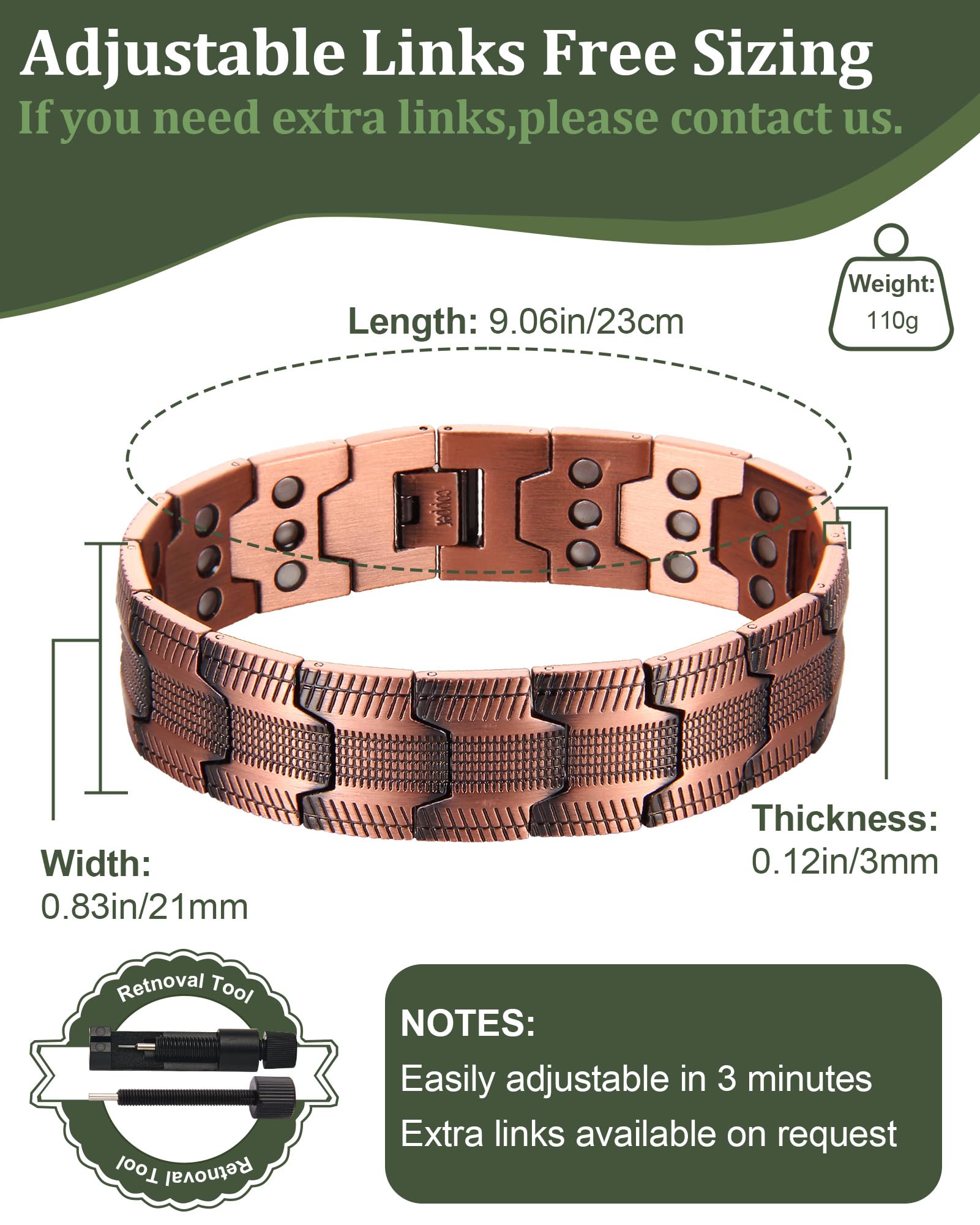 Détail du motif armure antique sur le bracelet Fashtour.