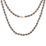 Collier Fashtour en hématite magnétique et cuivre, allure audacieuse pour le quotidien.