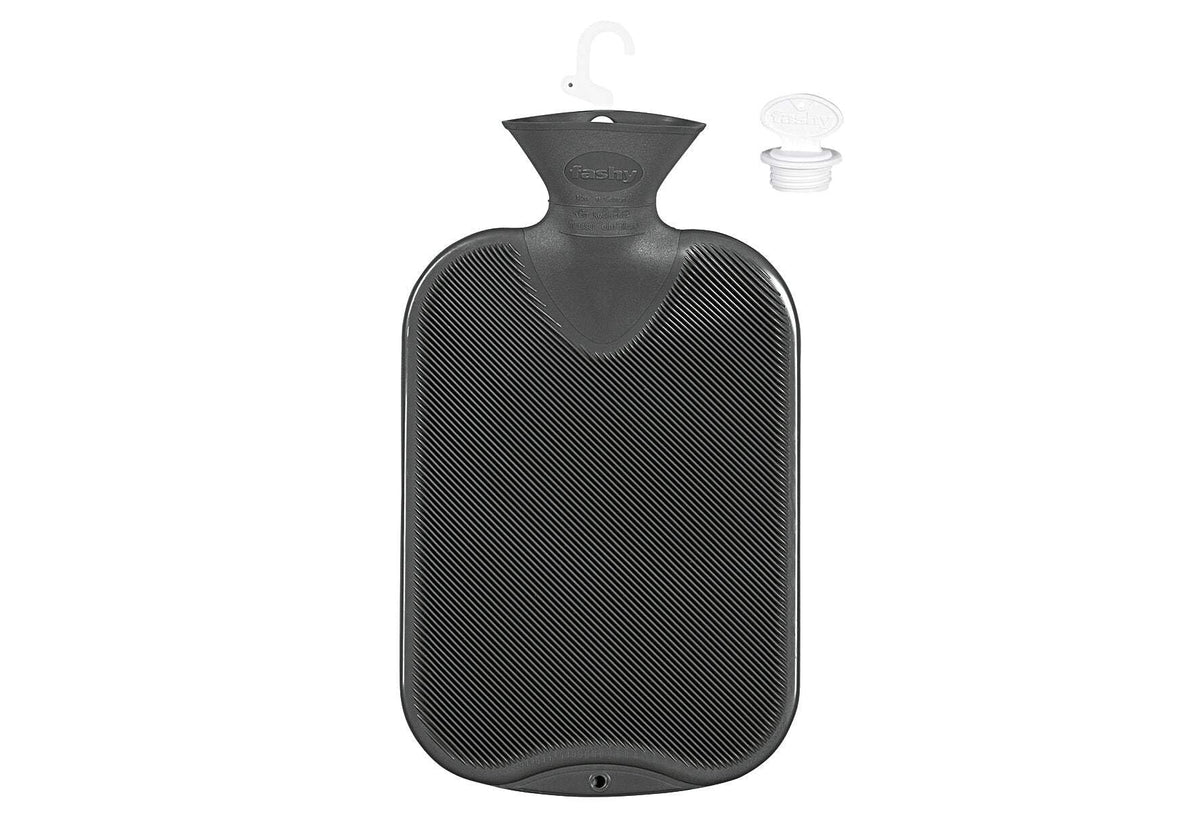 Bouteille Fashy 2 L à côtes anthracite pour chaleur apaisante