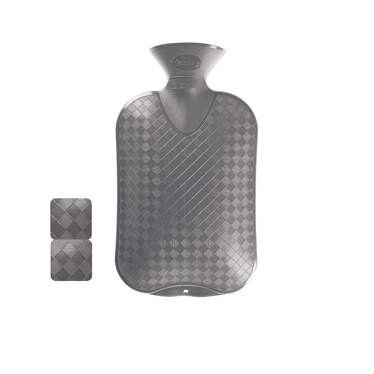 Bouteille Fashy 2L anthracite, bouchon étanche et utilisation sûre au lit