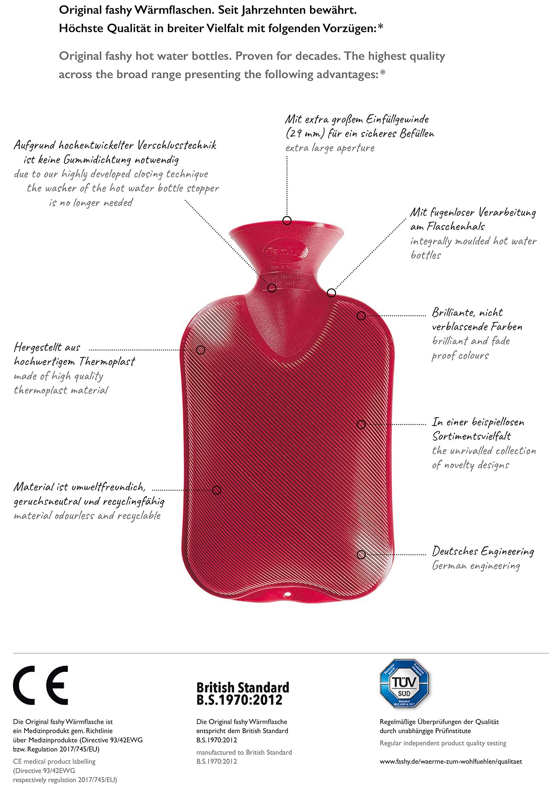 Fashy bouteille 2L fabriquée en Allemagne, qualité et fiabilité
