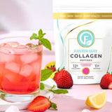 Fraise-citronnade Faster Way Collagen : saveur légère dans smoothie