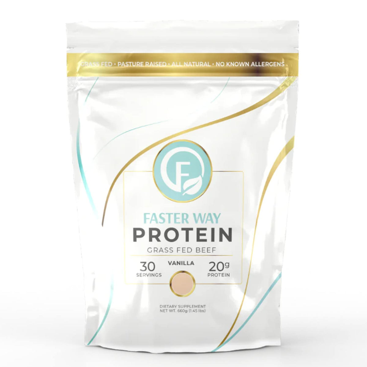 FASTer Way Protéine Boeuf Vanille Pot, poudre hydrolysée pour récupération musculaire.
