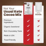 Fat Fuel Keto Cocoa 22g – 1 glucide net et 22 g de graisses saines pour un substitut de repas.