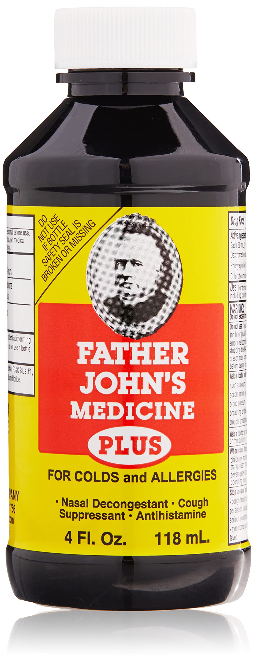 Father John’s Plus, bouteille-pour, offre un soulagement temporaire possible.