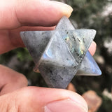 Favoramulet pierre de lune bijou Merkaba, accessoire artisanal pour énergie et harmonie quotidiennes
