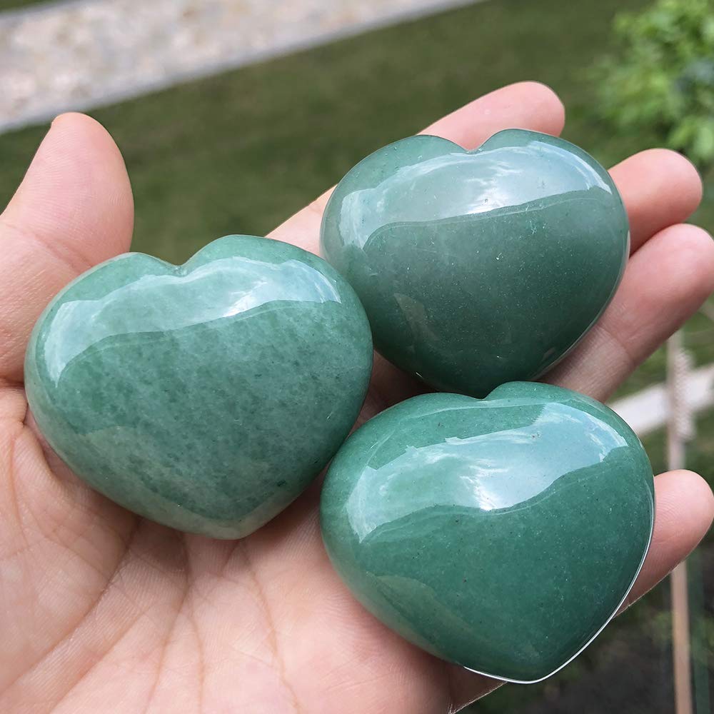 Favoramulet Cœur Aventurine Verte Deco, élément décoratif propice à l'harmonie.