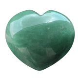 Favoramulet Cœur Aventurine Verte Poli, bijou apaisant pour la méditation et le calme intérieur.
