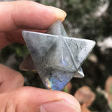 Favoramulet méditation Merkaba pierre naturelle, apporte apaisement et clarté d'esprit
