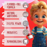 Dentifrice enfant Fawelo LOL probiotiques – soutien de la santé buccale naturelle.