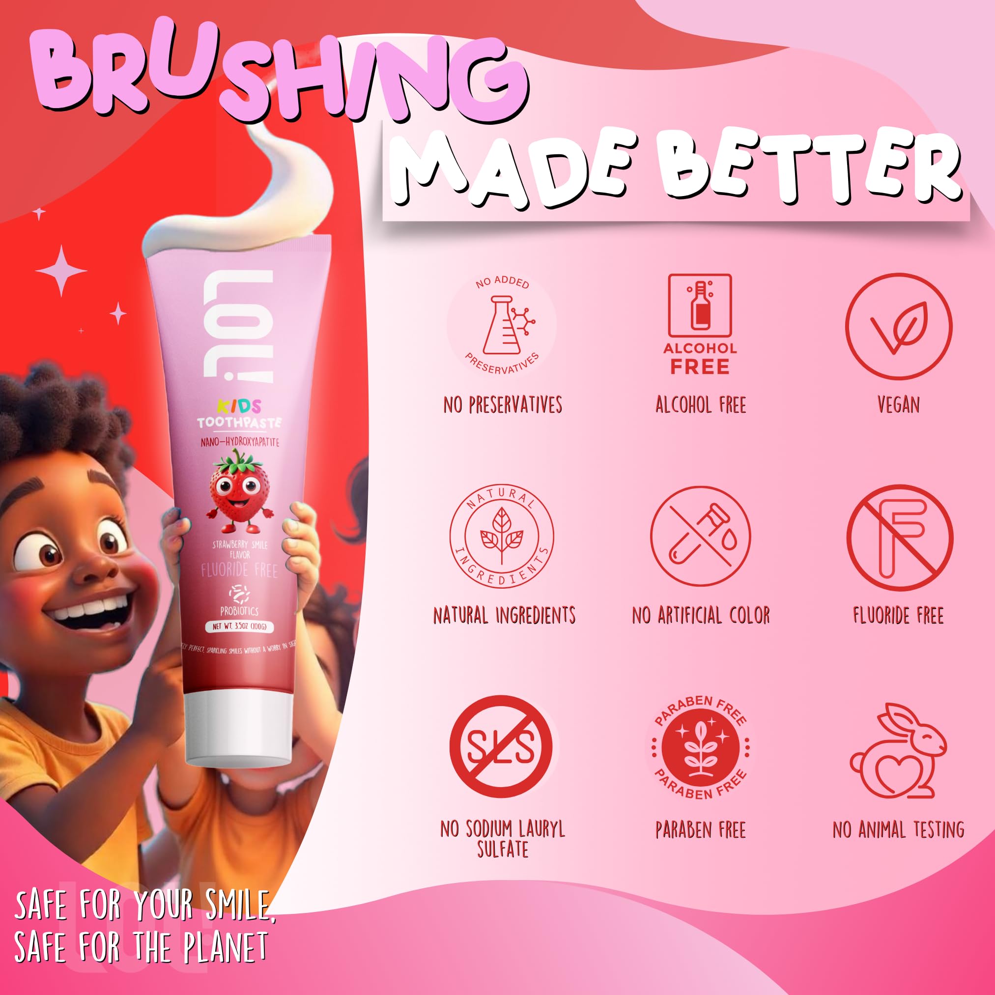 Routine familiale avec Fawelo LOL – dentifrice naturel et polyvalent.