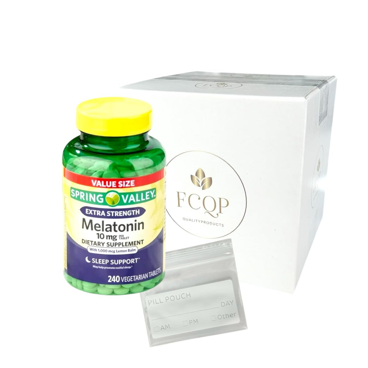 Tablette FCQP Spring Valley Mélatonine avec mélisse citronnée pour un sommeil plus paisible