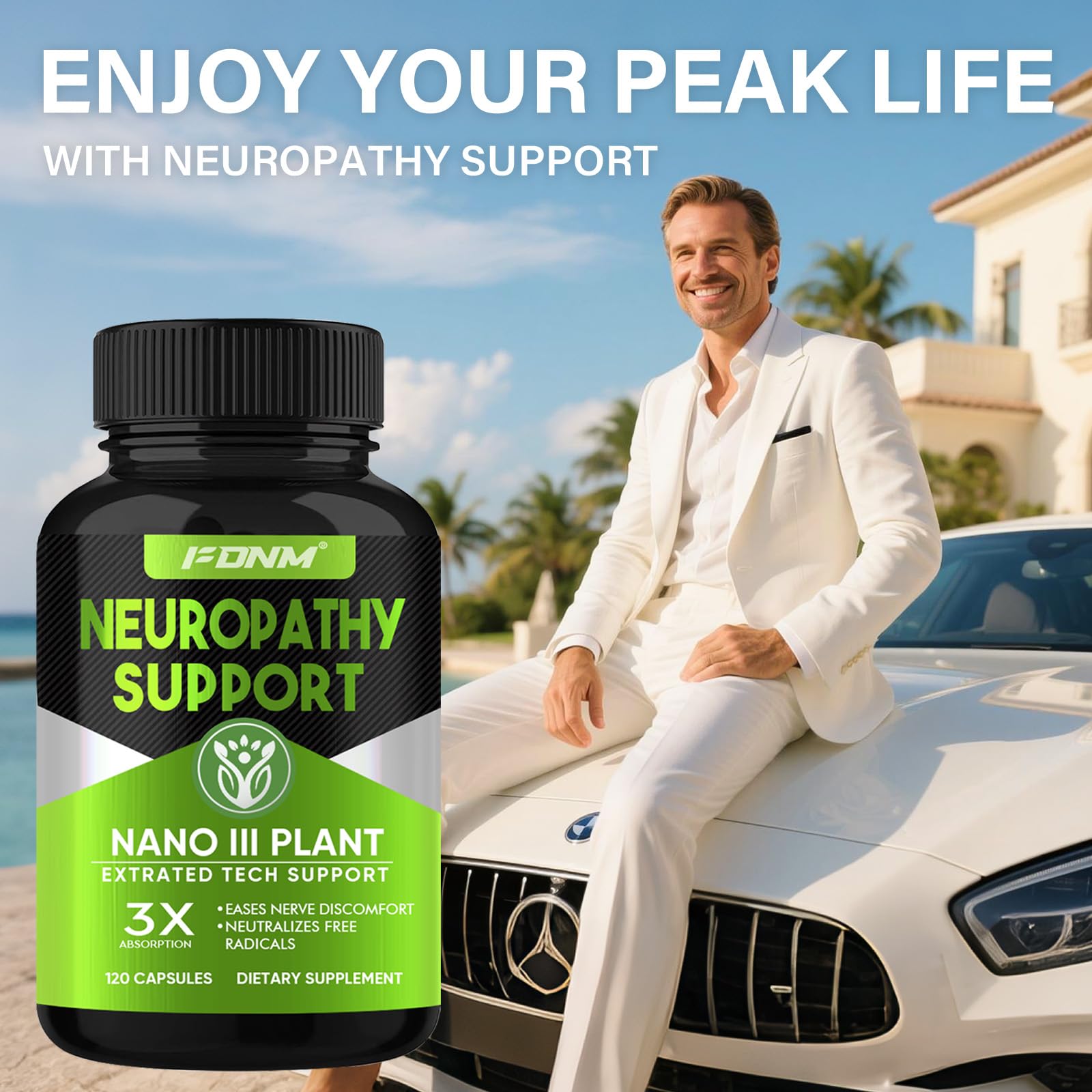 FDNM Sauveur Nerfs - flacon et capsules pour un soutien nerveux quotidien.