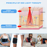 feangli ceinture thérapie lumière rouge 660nm-850nm pour cou, chaleur douce.